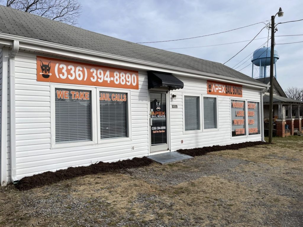 Apex Bail Bonds office in North Carolina offering expert assistance on bail limits, large bonds, and payment plans. Open 24/7 and ready to help clients understand their options, regardless of bond size.